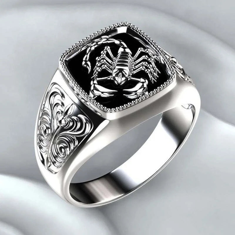 Skorpion Tier Punk Herren Ring