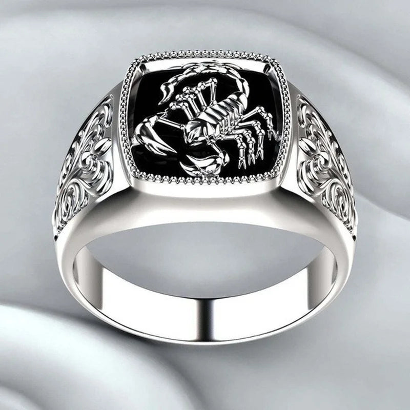 Skorpion Tier Punk Herren Ring