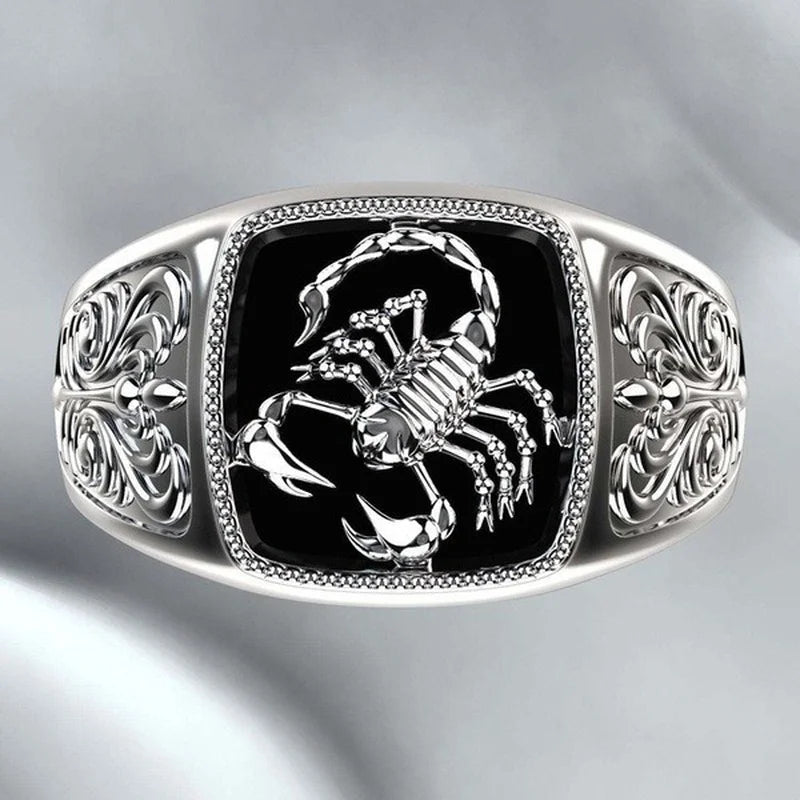 Skorpion Tier Punk Herren Ring